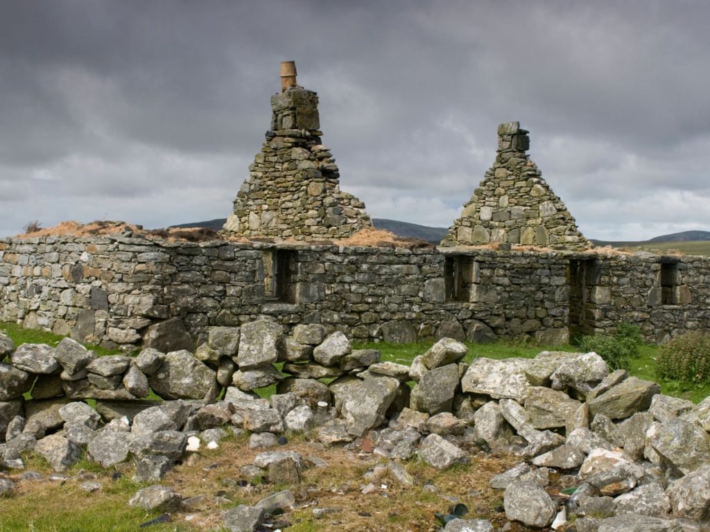 A ruined home