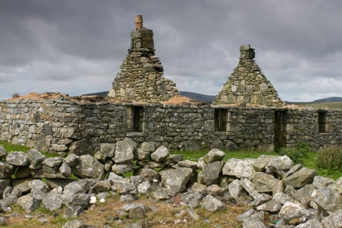 A ruined home