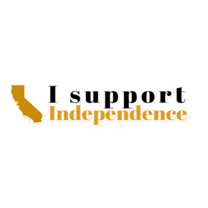 I support Independence sticker - long