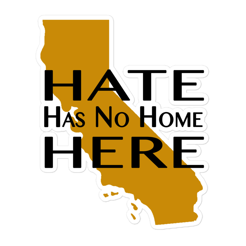 Hate has no home here sticker