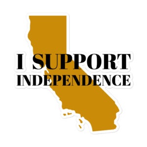 I support Independence sticker